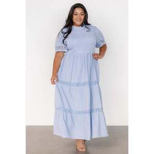 Baltic Born Loveland Geo Lace Maxi Dress | Light Blue Size 3XL3XL